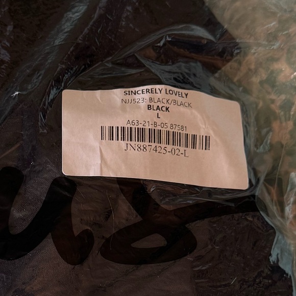 Lulus Sincerely Lovely Jumpsuit, black, size large - Picture 4 of 4